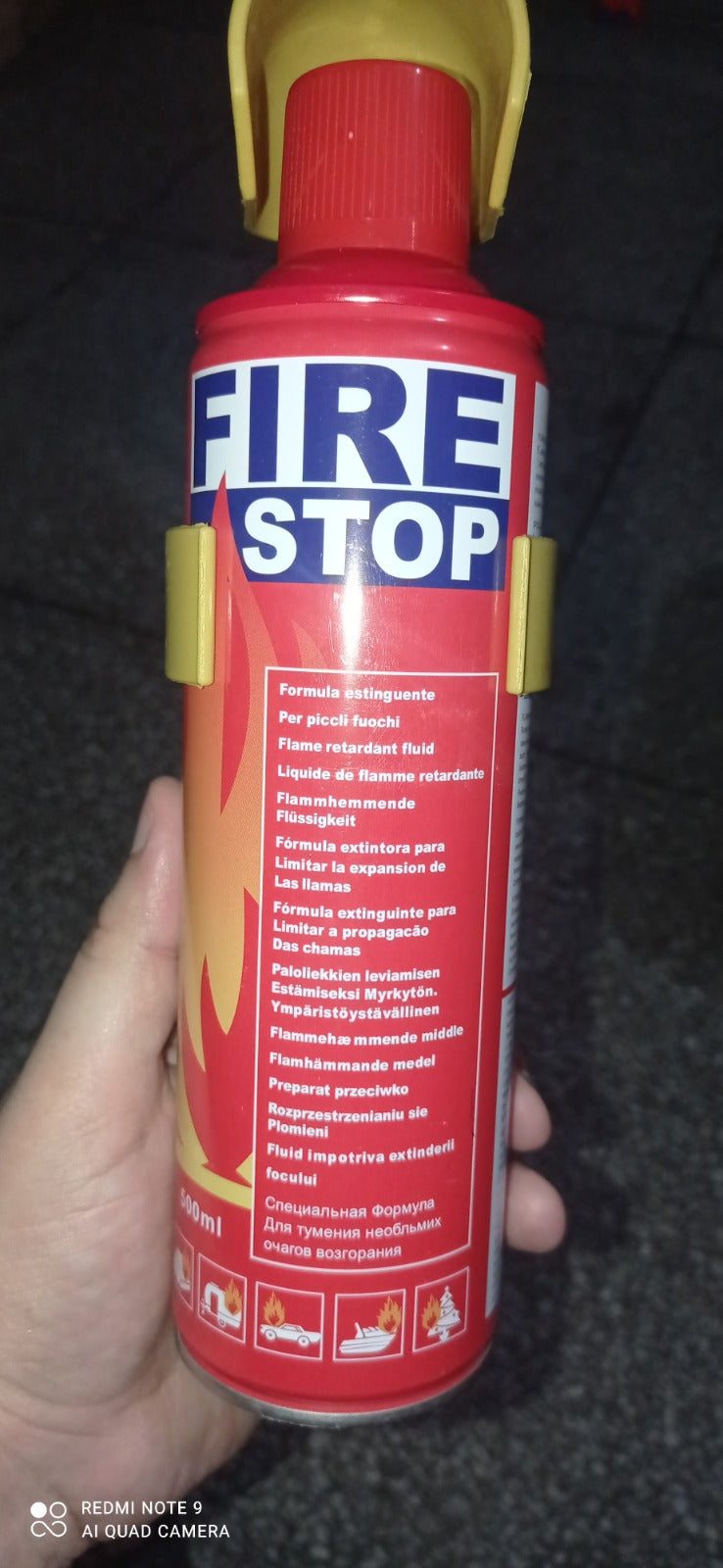 Foam Stop Fire 500ml Portable Fire Extinguisher Spray
