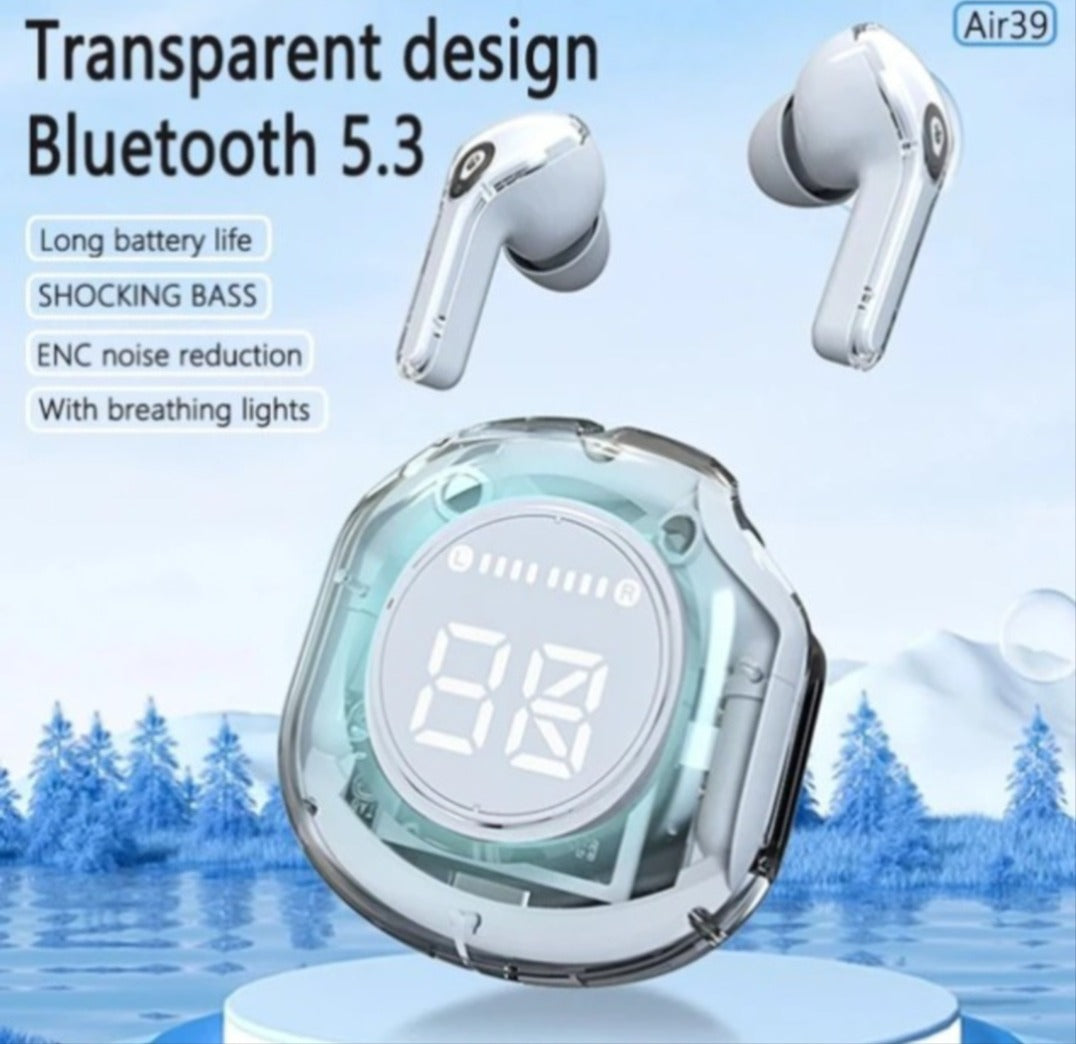 Air39 Transparent Bluetooth 5.3 TWS Earbuds