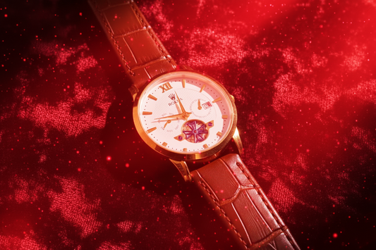 Royal Executive Skeleton – Gold & Leather Edition