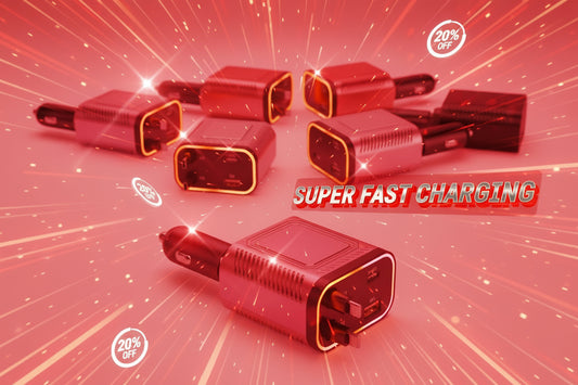 Retractable 4-in-1 Fast Car Charger