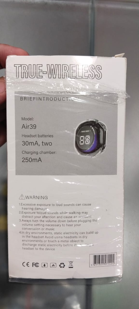 Air39 Transparent Bluetooth 5.3 TWS Earbuds