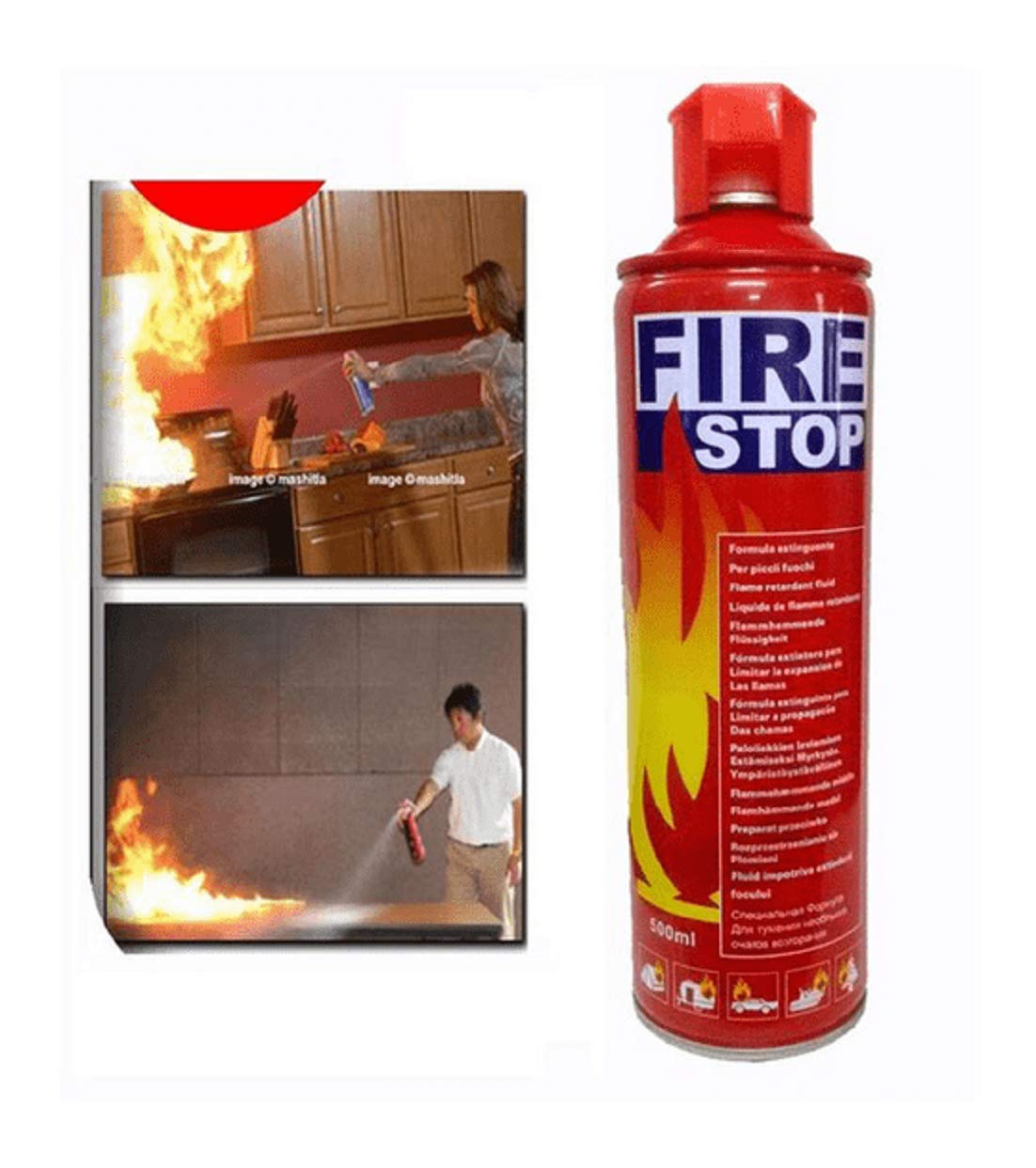 Foam Stop Fire 500ml Portable Fire Extinguisher Spray