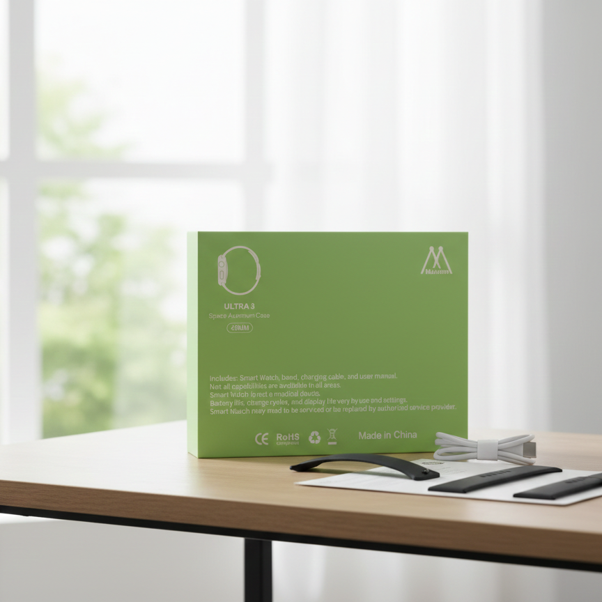 Maixinn Max3000 Ultra 3 Smart Watch With AMOLED Display And 10 In 1 Ten In One Features